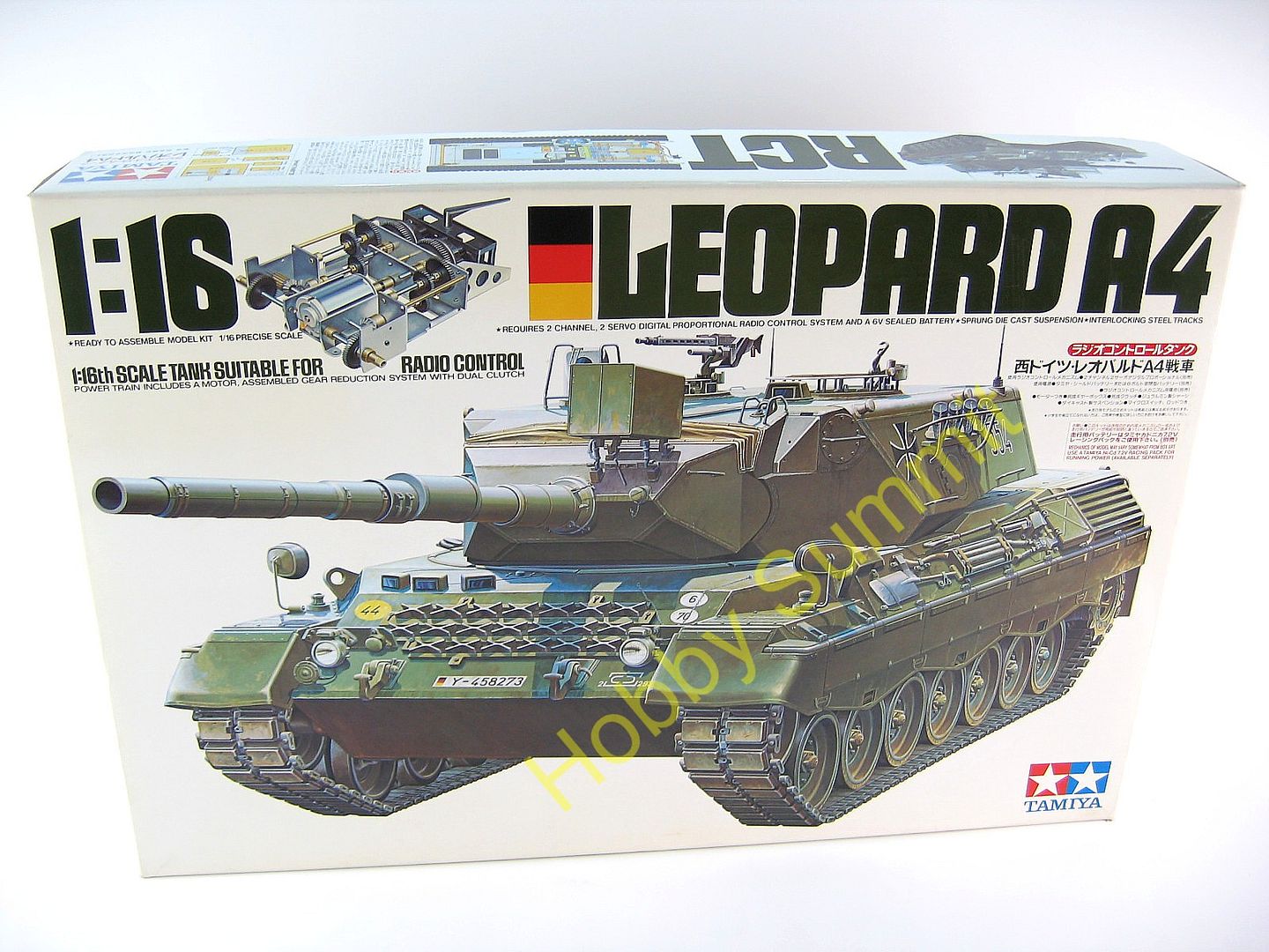 Vintage Tamiya 1/16 R/C German LEOPARD A4 Main Battle Tank Kit 56002